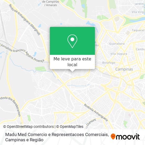 Madu Med Comercio e Representacoes Comerciais mapa