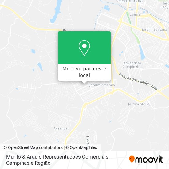Murilo & Araujo Representacoes Comerciais mapa