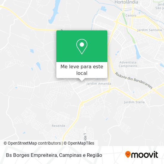 Bs Borges Empreiteira mapa