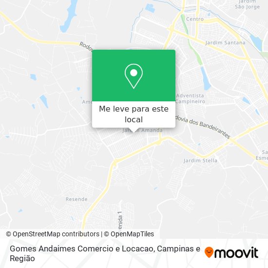 Gomes Andaimes Comercio e Locacao mapa