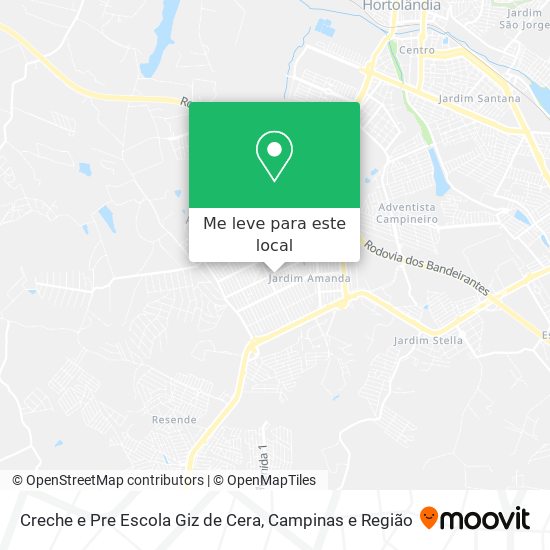 Creche e Pre Escola Giz de Cera mapa