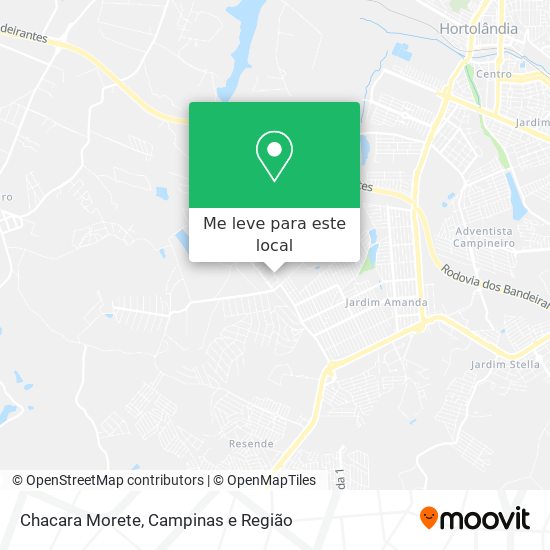 Chacara Morete mapa