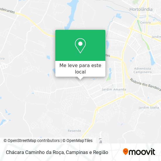 Chácara Caminho da Roça mapa