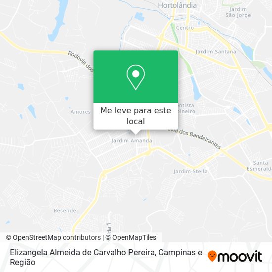 Elizangela Almeida de Carvalho Pereira mapa