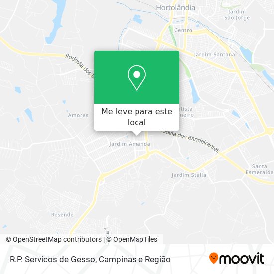 R.P. Servicos de Gesso mapa