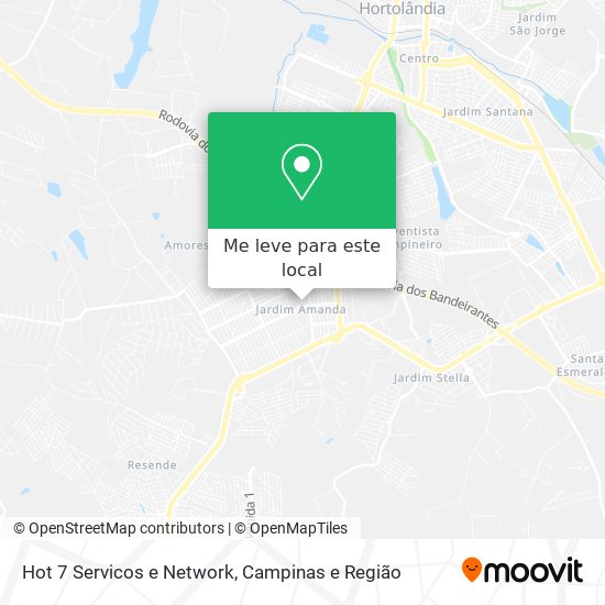 Hot 7 Servicos e Network mapa