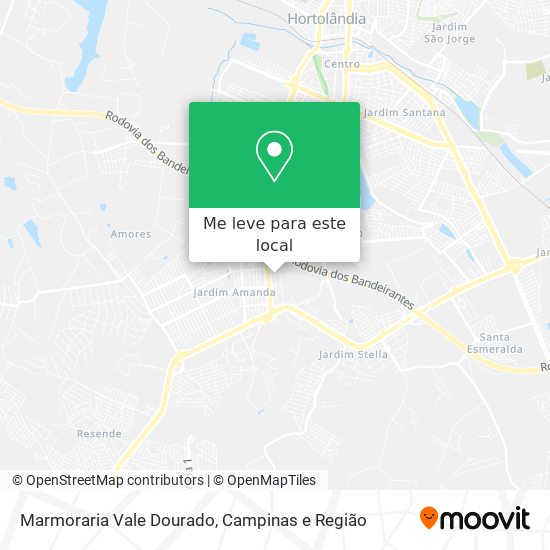 Marmoraria Vale Dourado mapa