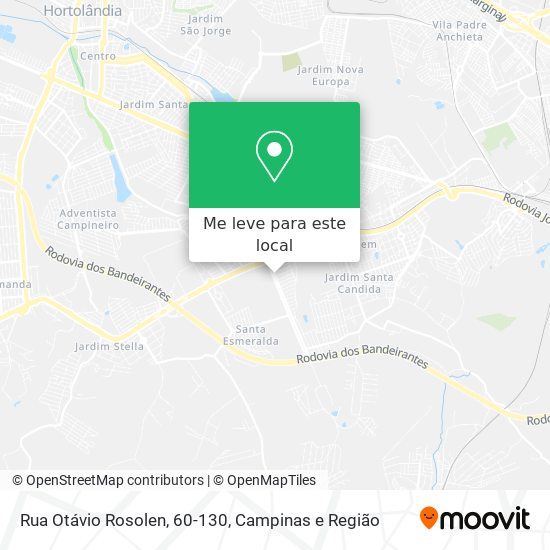 Rua Otávio Rosolen, 60-130 mapa