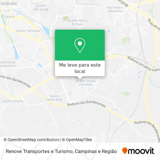 Renove Transportes e Turismo mapa