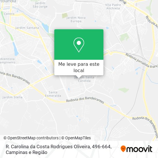 R. Carolina da Costa Rodrigues Oliveira, 496-664 mapa