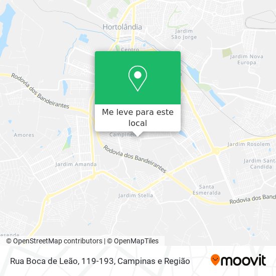 Rua Boca de Leão, 119-193 mapa