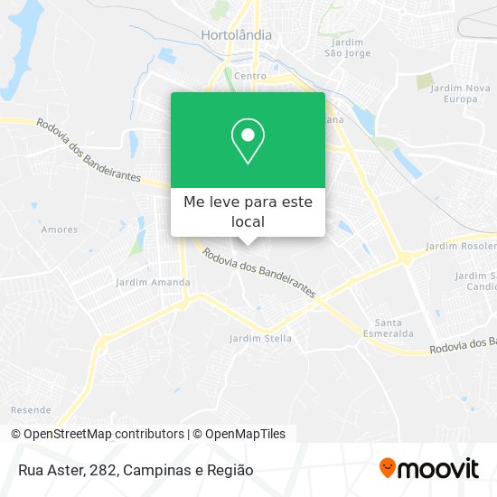 Rua Aster, 282 mapa