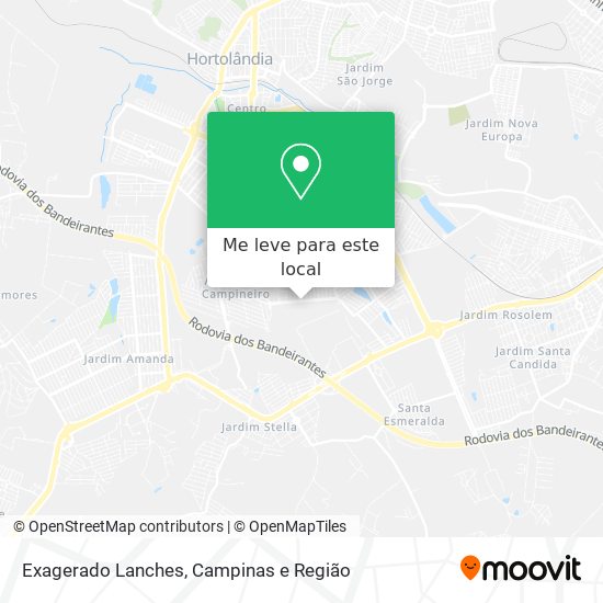 Exagerado Lanches mapa