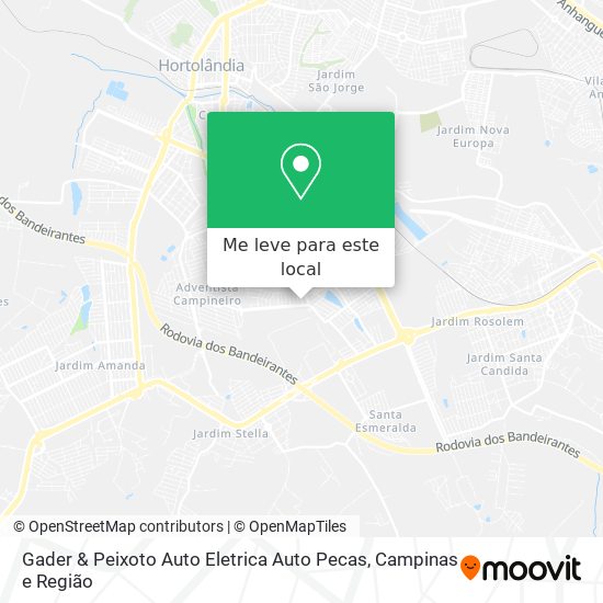 Gader & Peixoto Auto Eletrica Auto Pecas mapa