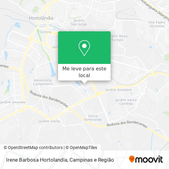 Irene Barbosa Hortolandia mapa