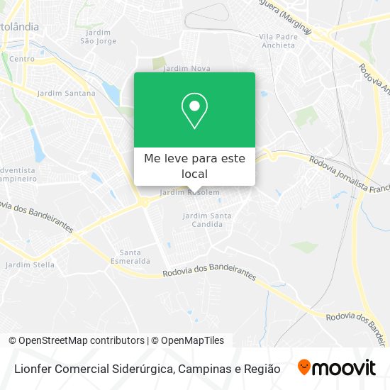 Lionfer Comercial Siderúrgica mapa