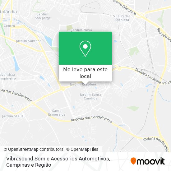 Vibrasound Som e Acessorios Automotivos mapa