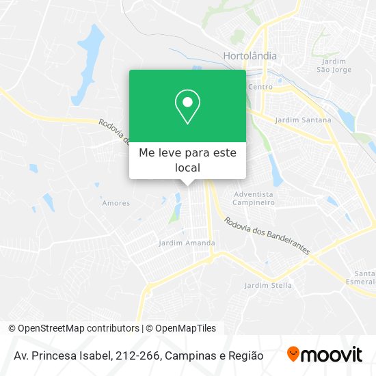 Av. Princesa Isabel, 212-266 mapa