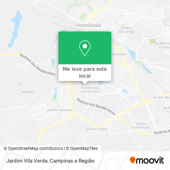 Jardim Vila Verde mapa
