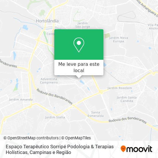 Espaço Terapêutico Sorripé Podologia & Terapias Holísticas mapa