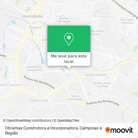 Obramax Construtora e Incorporadora mapa