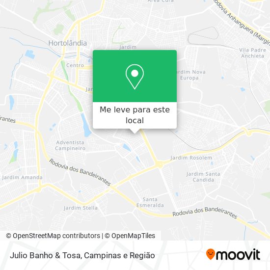 Julio Banho & Tosa mapa