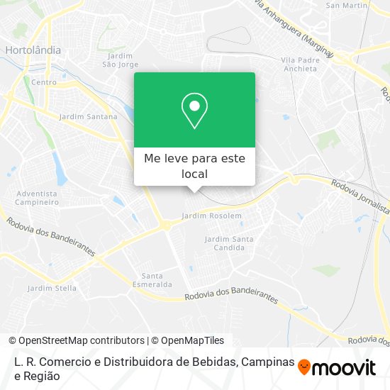 L. R. Comercio e Distribuidora de Bebidas mapa