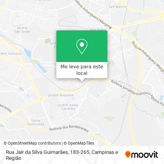 Rua Jaír da Silva Guimarães, 183-265 mapa