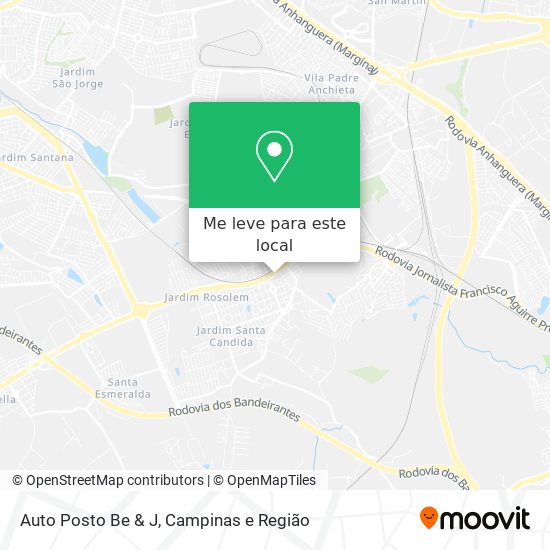 Auto Posto Be & J mapa