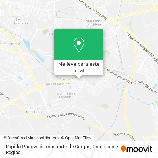 Rapido Padovani Transporte de Cargas mapa