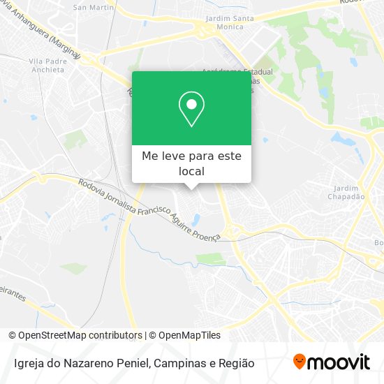 Igreja do Nazareno Peniel mapa