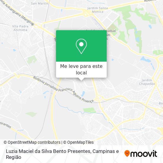 Luzia Maciel da Silva Bento Presentes mapa