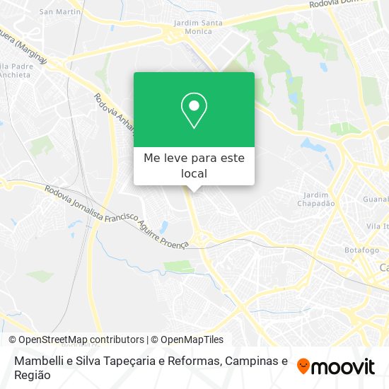 Mambelli e Silva Tapeçaria e Reformas mapa