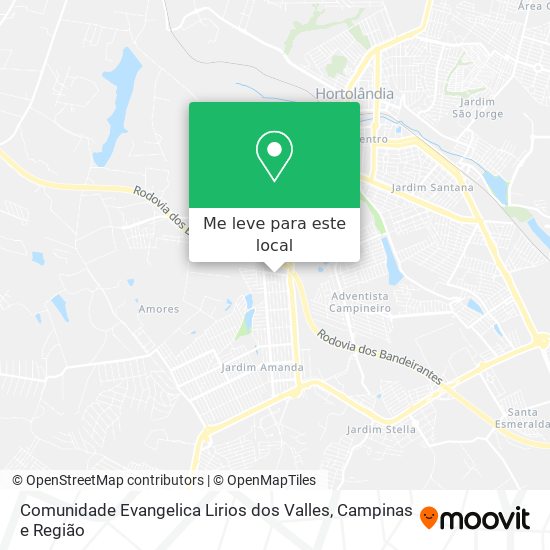Comunidade Evangelica Lirios dos Valles mapa