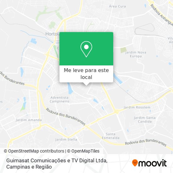 Guimasat Comunicações e TV Digital Ltda mapa