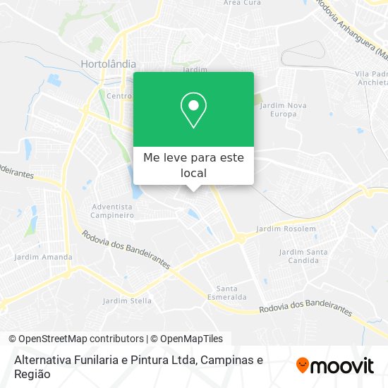 Alternativa Funilaria e Pintura Ltda mapa