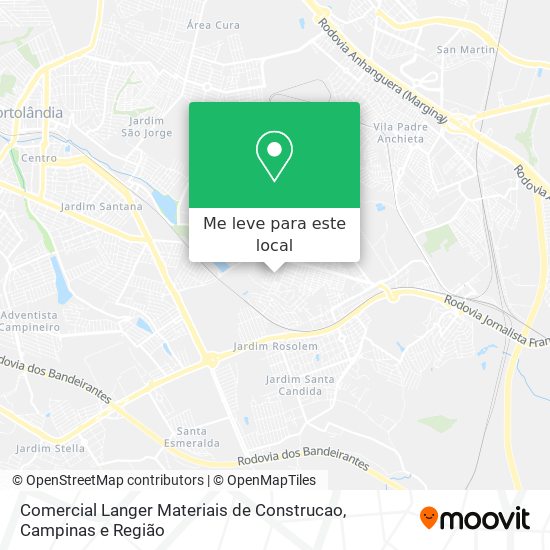 Comercial Langer Materiais de Construcao mapa