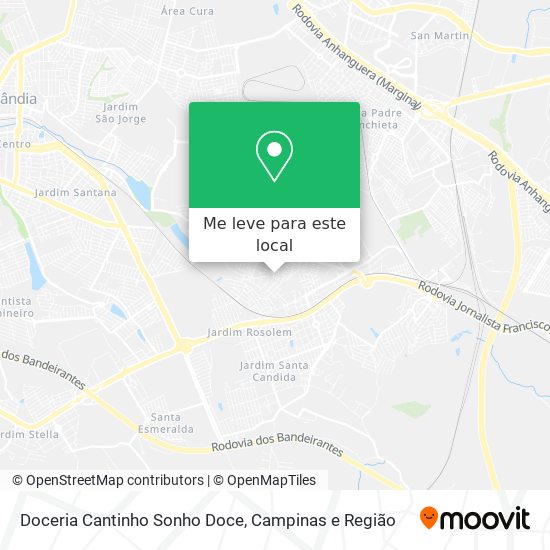 Doceria Cantinho Sonho Doce mapa