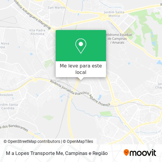 M a Lopes Transporte Me mapa