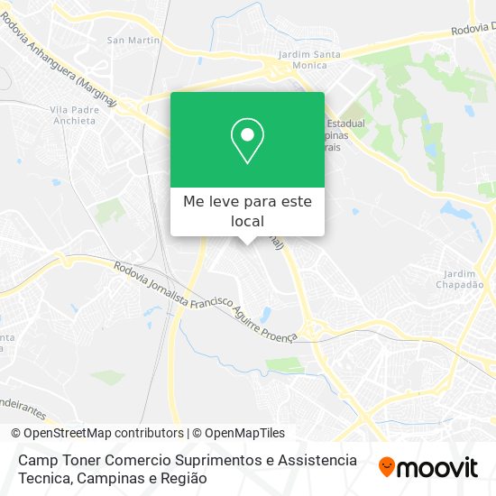 Camp Toner Comercio Suprimentos e Assistencia Tecnica mapa