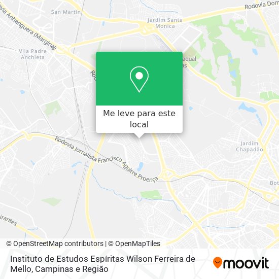 Instituto de Estudos Espíritas Wilson Ferreira de Mello mapa