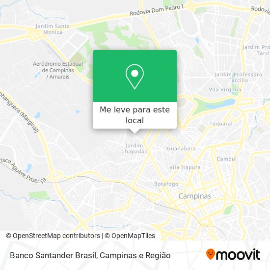 Banco Santander Brasil mapa