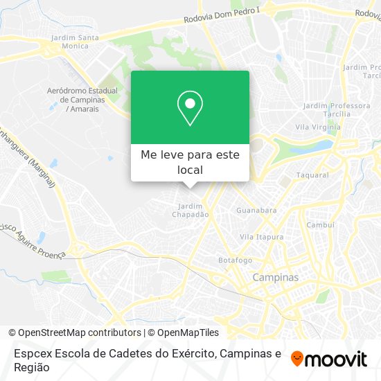 Espcex Escola de Cadetes do Exército mapa