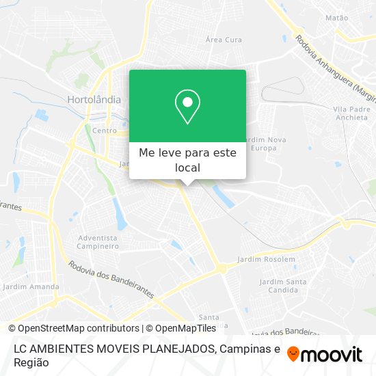 LC AMBIENTES MOVEIS PLANEJADOS mapa