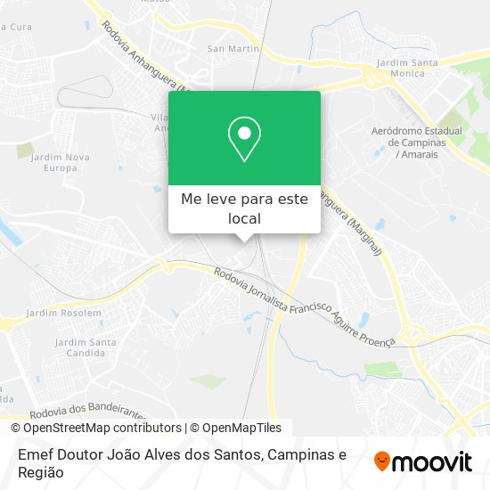 Emef Doutor João Alves dos Santos mapa