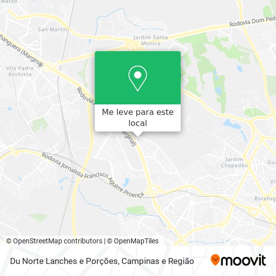 Du Norte Lanches e Porções mapa