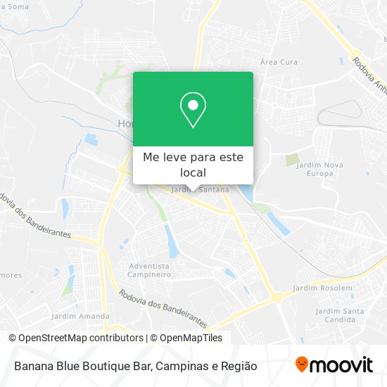 Banana Blue Boutique Bar mapa