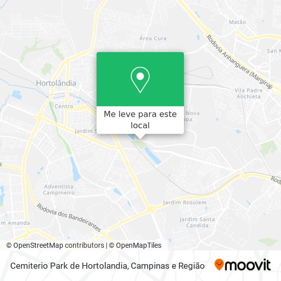 Cemiterio Park de Hortolandia mapa