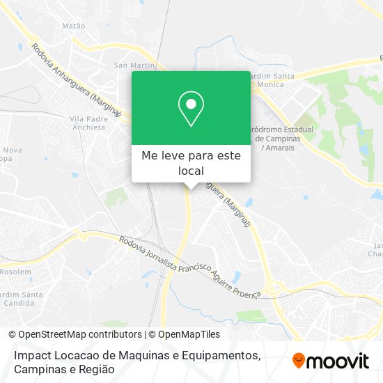 Impact Locacao de Maquinas e Equipamentos mapa