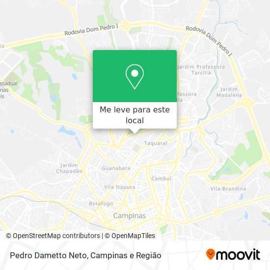 Pedro Dametto Neto mapa
